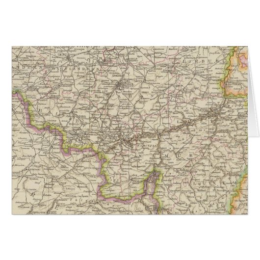 Map of Belgium and Luxembourg Cards (Front Horizontal)