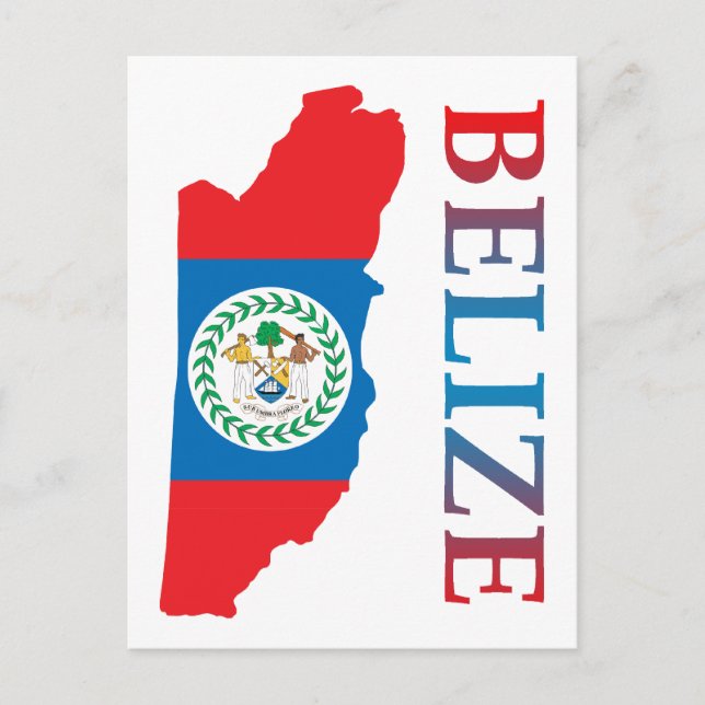 Map Of Belize Postcard (Front)