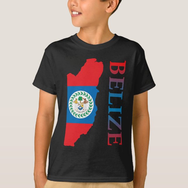 Map Of Belize T-Shirt (Front)