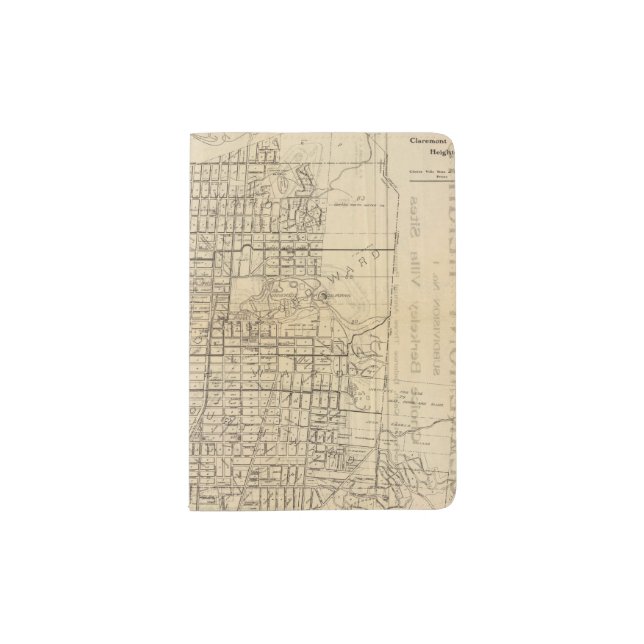 Map of Berkeley, California Passport Holder (Front)