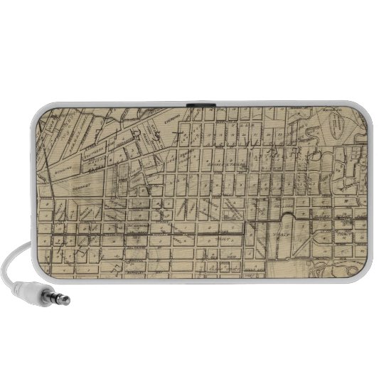 Map of Berkeley, California Portable Speaker