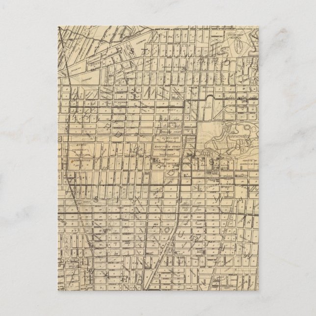 Map of Berkeley, California Postcard (Front)