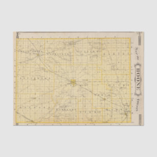 Map of Boone County Tissue Paper