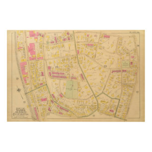 Map of Boston 7 Wood Wall Decor