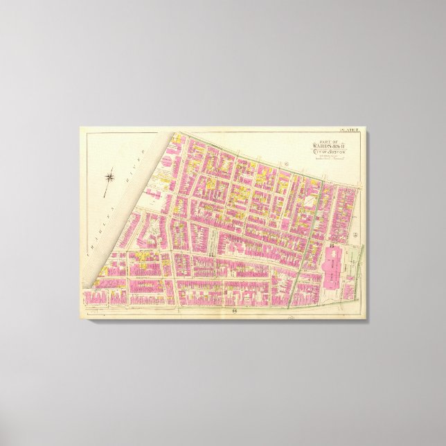 Map of Boston Canvas Print (Front)