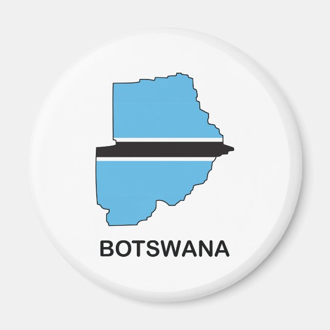 Map Of Botswana Magnet (Front)