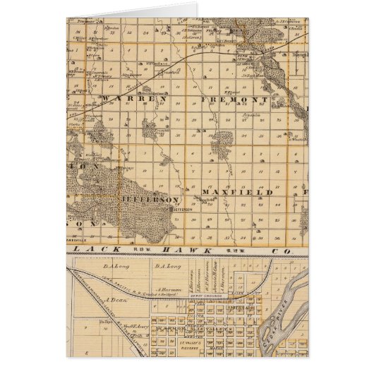 Map of Bremer County Cards (Front)