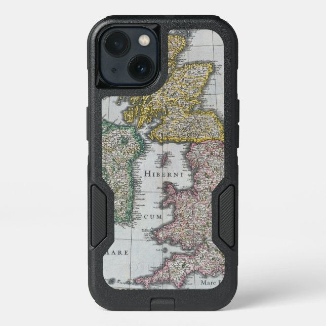 Map of Britain | 1631 Otterbox iPhone Case (Back)