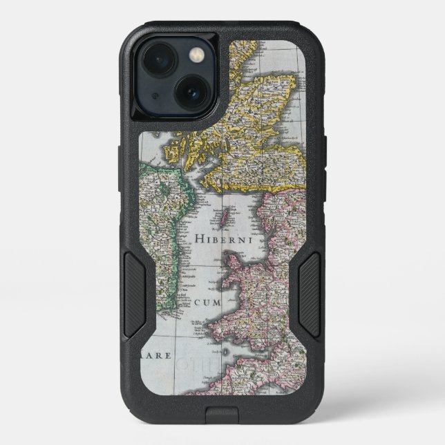 Map of Britain | 1631 Otterbox iPhone Case (Back)