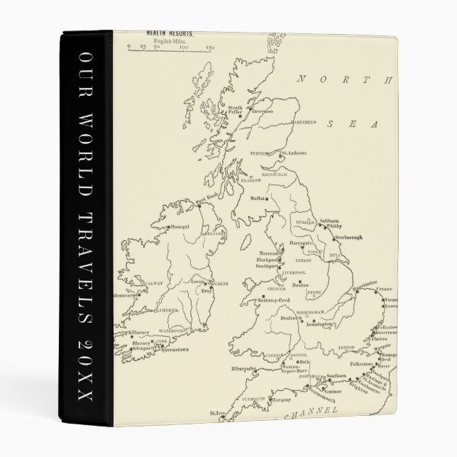 Map of Britain | Health Resorts Mini Binder (Front/Spine)