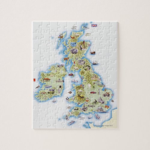 Map of British Isles Jigsaw Puzzle