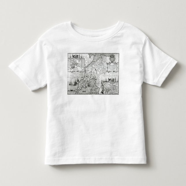 Map of Caernarvon, 1616 Toddler T-shirt (Front)