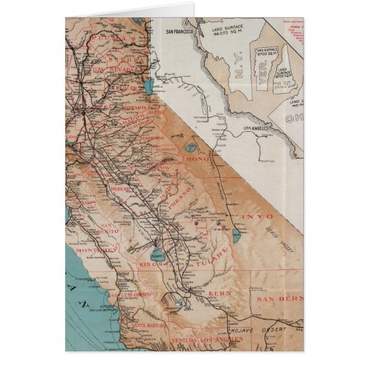 Map of California 2 Cards (Front)