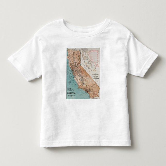 Map of California 2 Toddler T-shirt (Front)