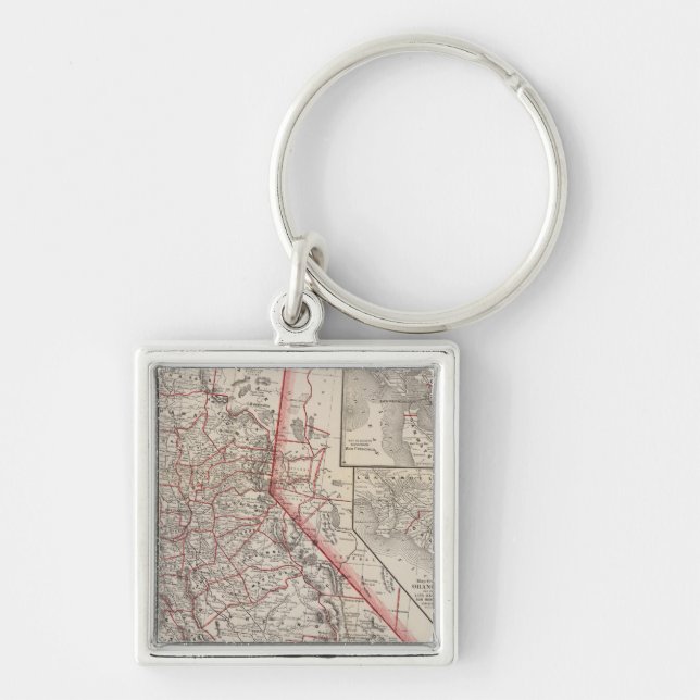 Map of California Keychain (Front)