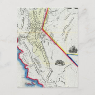 Map of California Postcard