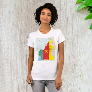 Map Of Cameroon Womens T-Shirt