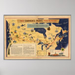 Map of Canada - Canada&#39;s Parks Poster