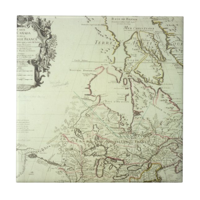 Map of Canada Ceramic Tile (Front)