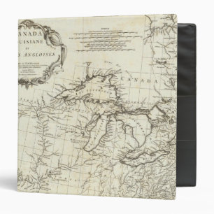 Map of Canada featuring Native American Villages Binder