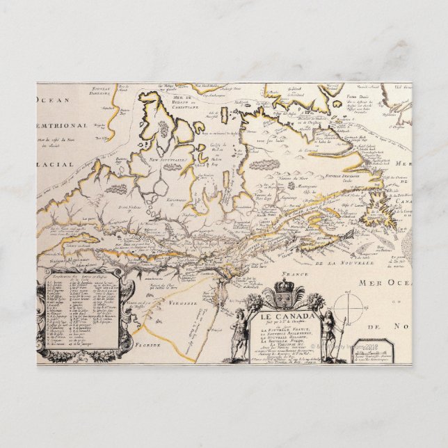 Map of Canada Postcard (Front)