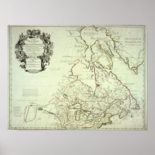 Map of Canada Poster