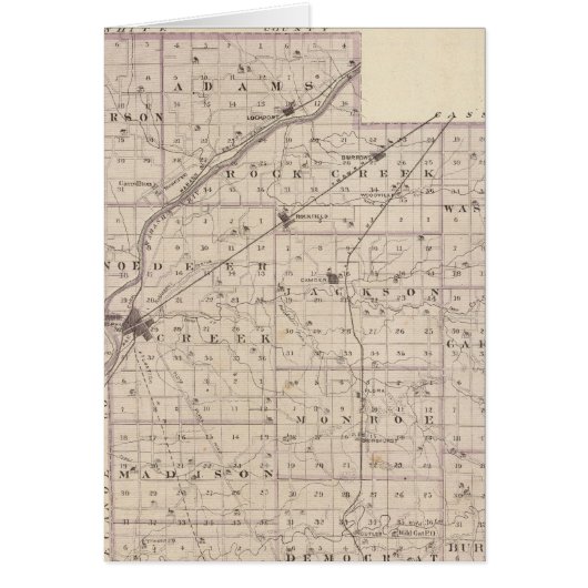 Map of Carroll County Cards (Front)