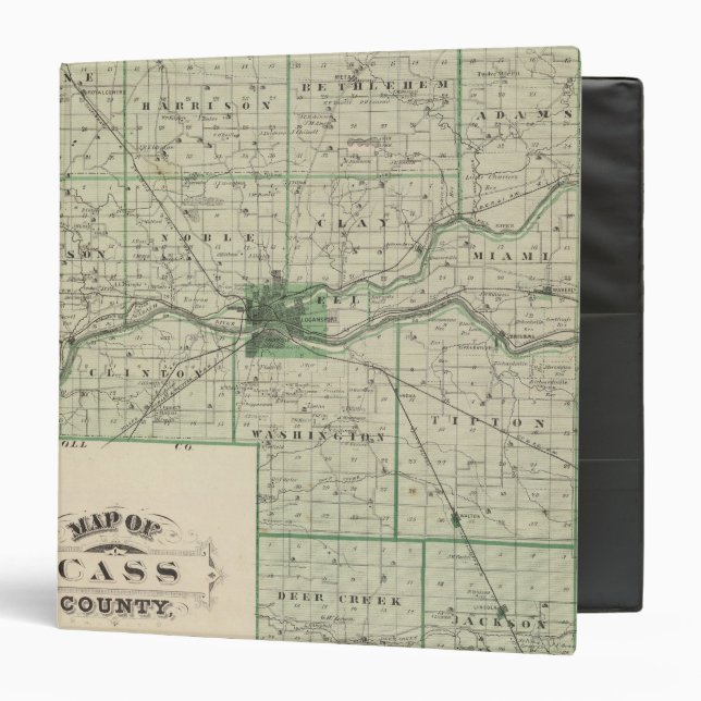 Map of Cass County Binder (Front/Inside)