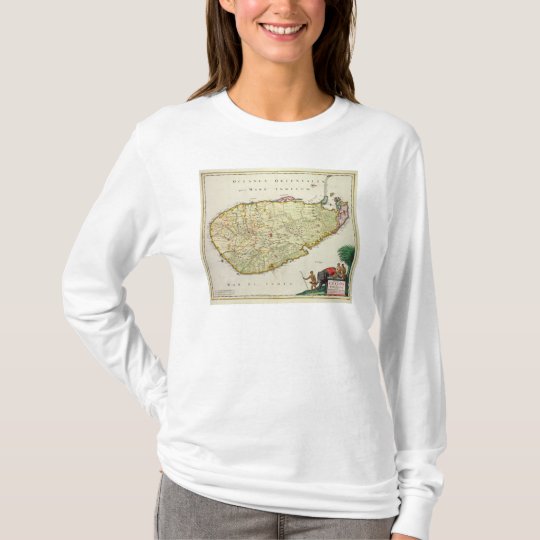 Map of Ceylon according to Nicolas Visscher T-Shirt