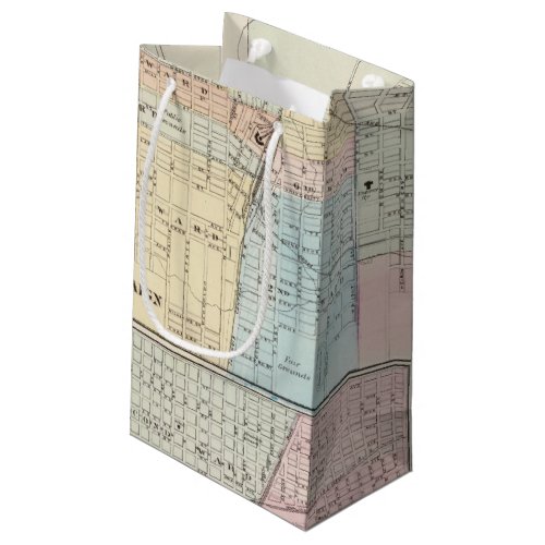 Map of Champaign Urbana Mattoon and Charleston Small Gift Bag