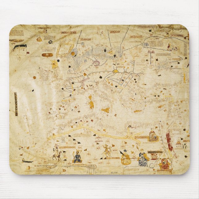 Map of Charles V, Map of Mecia Mouse Pad (Front)