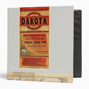 Map Of Chicago and Northwestern Railway Lines 3 Ring Binder