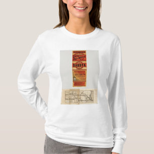 Map Of Chicago and Northwestern Railway Lines T-Shirt