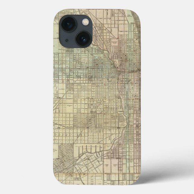 Map Of Chicago Case-Mate iPhone Case (Back)