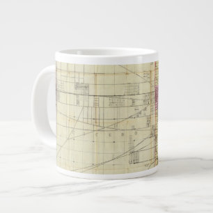 Map of Chicago Giant Coffee Mug