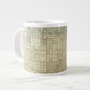 Map Of Chicago Giant Coffee Mug