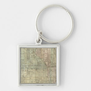 Map Of Chicago Keychain