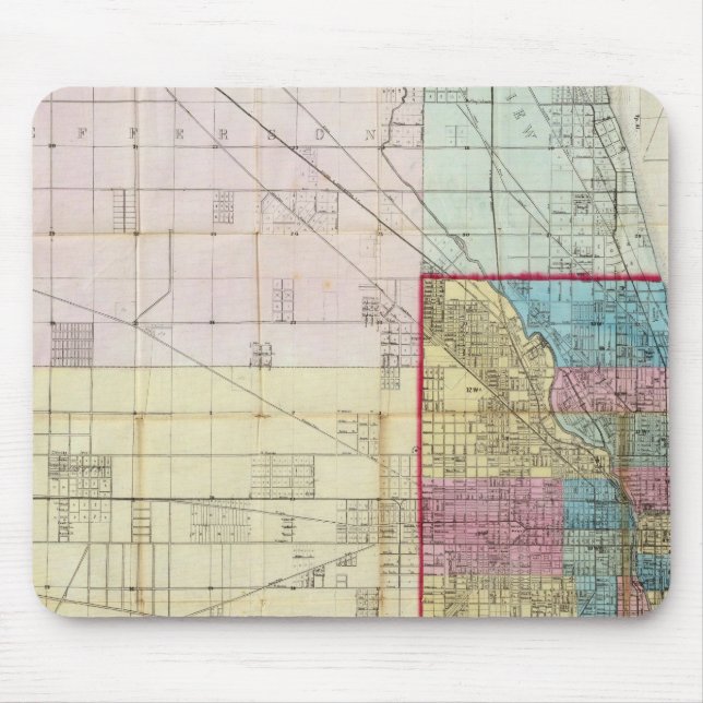 Map of Chicago Mouse Pad (Front)