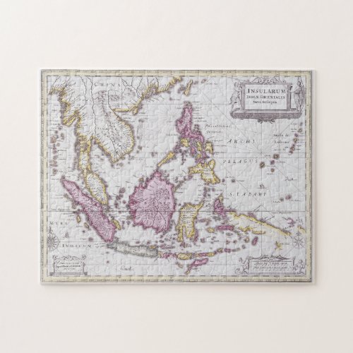 Map of China  Indonesia  1710 Jigsaw Puzzle