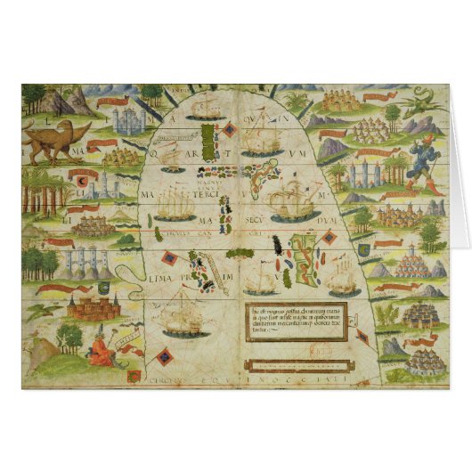 Map of China sea, facsimile of 'Miller Atlas' (Front Horizontal)