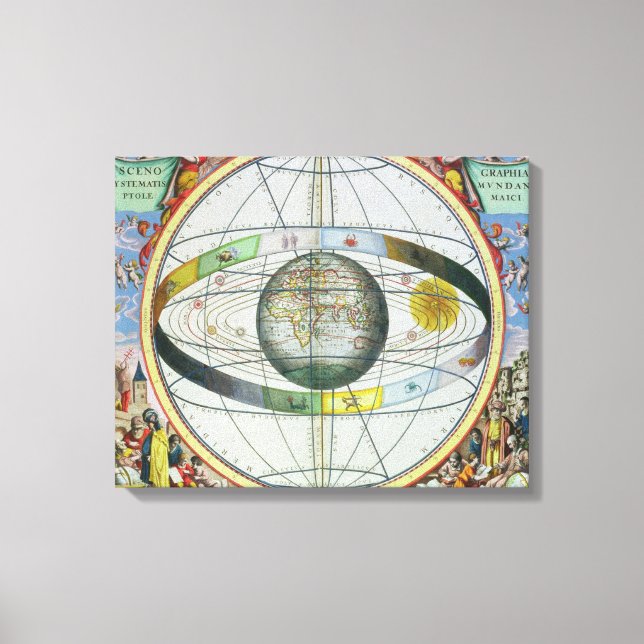 Map of Christian Constellations, from 'The Celesti Canvas Print (Front)