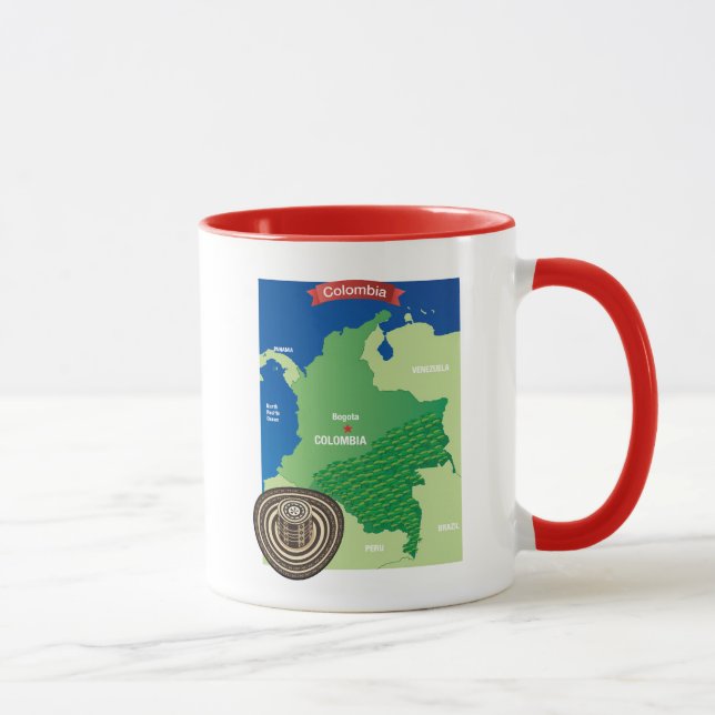Map of Colombia Mug (Right)