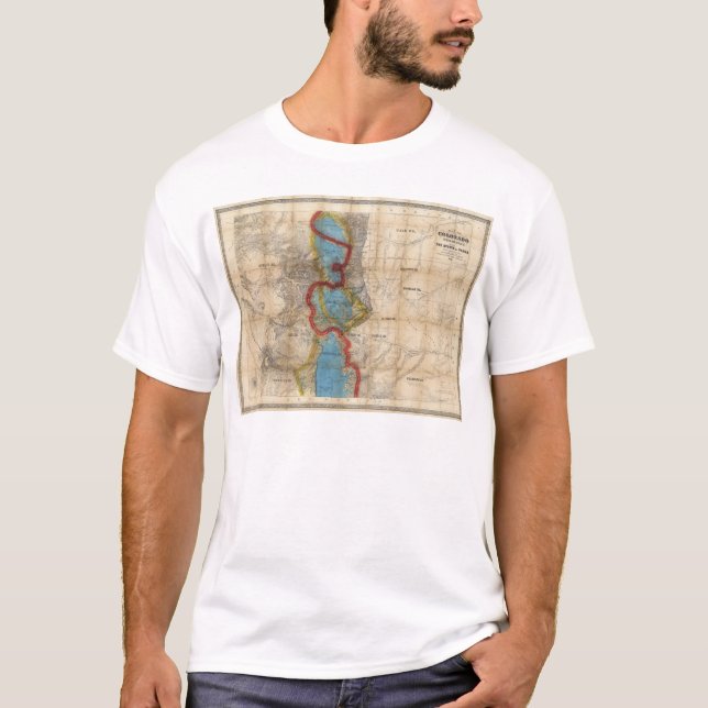 Map of Colorado Territory T-Shirt (Front)