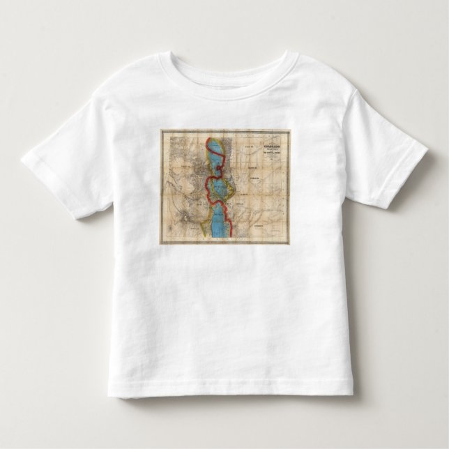 Map of Colorado Territory Toddler T-shirt (Front)