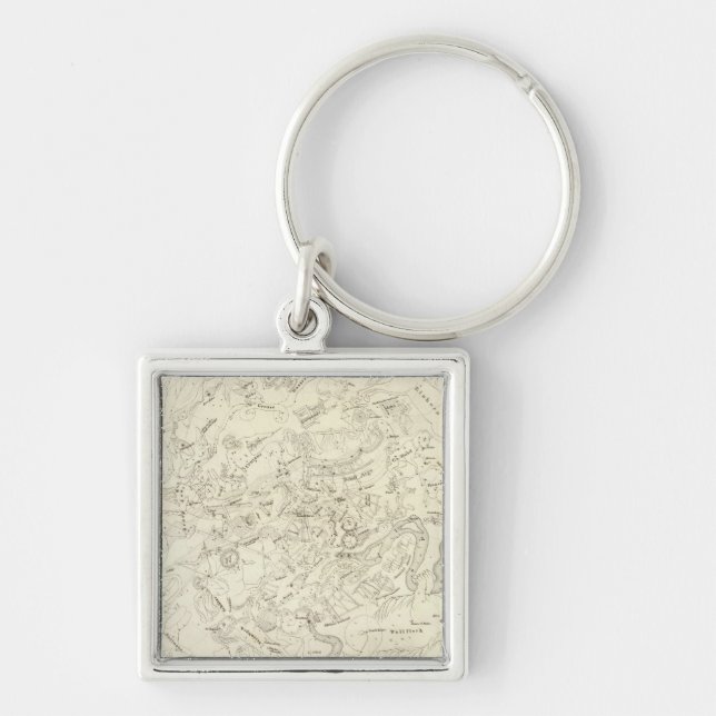 Map of Constellations 2 Keychain (Front)