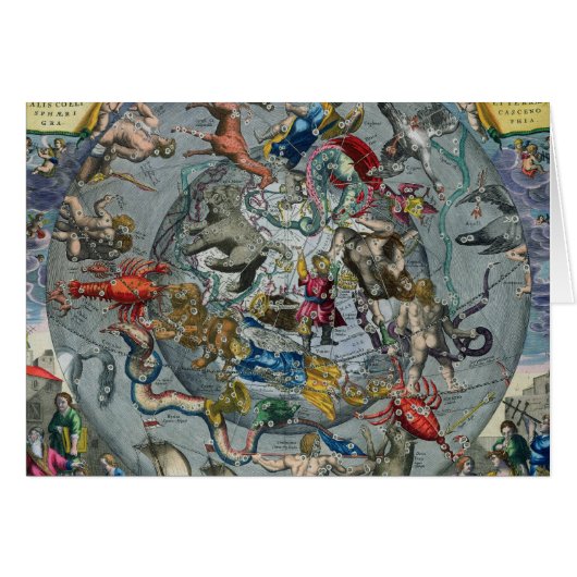 Map of Constellations of the Northern Cards (Front Horizontal)