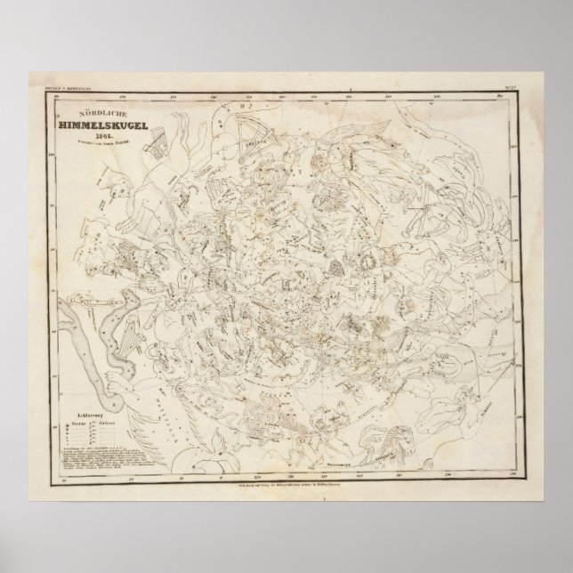 Map of Constellations Poster (Front)