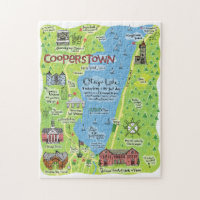 Map of Cooperstown Puzzle, 250 pieces