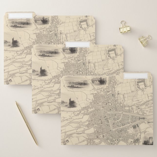 Map of Cork, Ireland File Folder (Set)