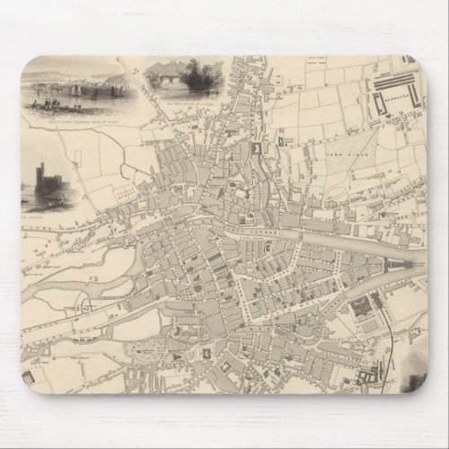 Map of Cork Ireland Mouse Pad